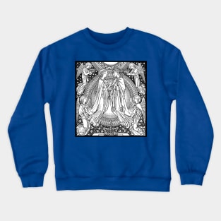 Coronation of the Blessed Virgin Mary (w/ background) Crewneck Sweatshirt